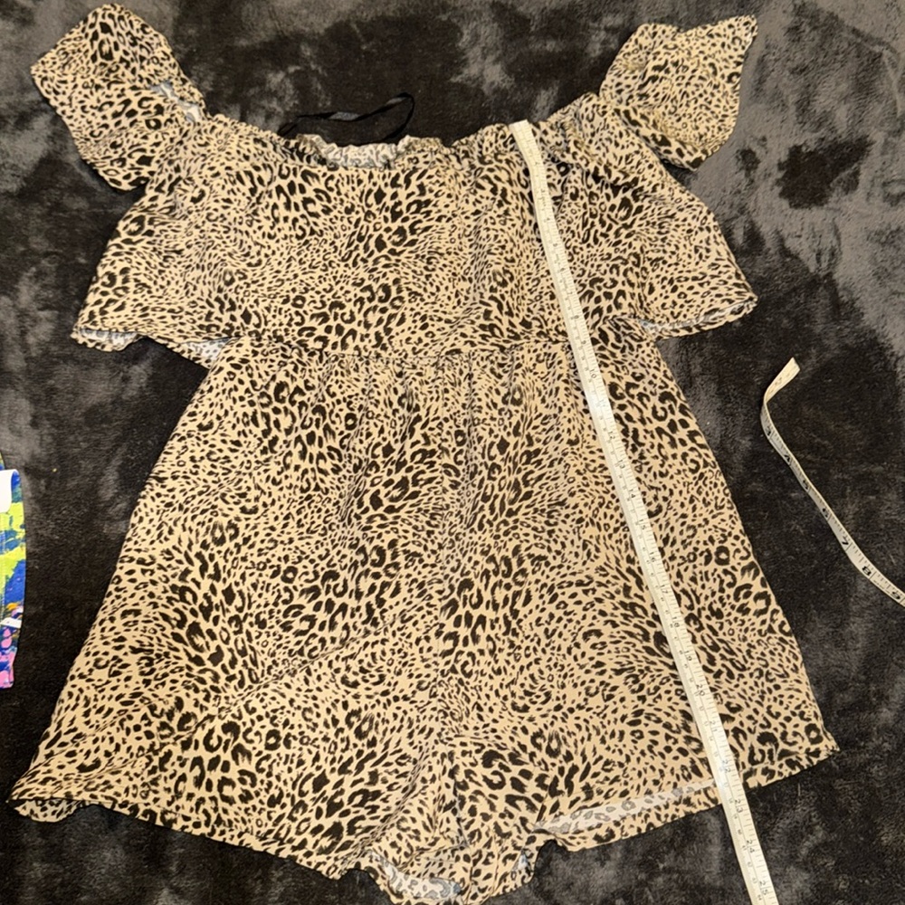 GBG leopard print romper